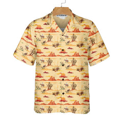 Texas Cowboy Cactus Texas Hawaiian Shirt, Vintage Texas Shirt For Texas Lovers - Hyperfavor