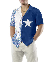 Texas Flag Bluebonnets Ver4 Hawaiian Shirt - Hyperfavor