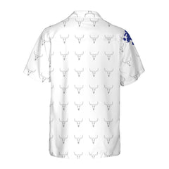 Texas Flag Longhorn Pattern Hawaiian Shirt, Unique Texas Shirt, Gift For Texas Lovers - Hyperfavor