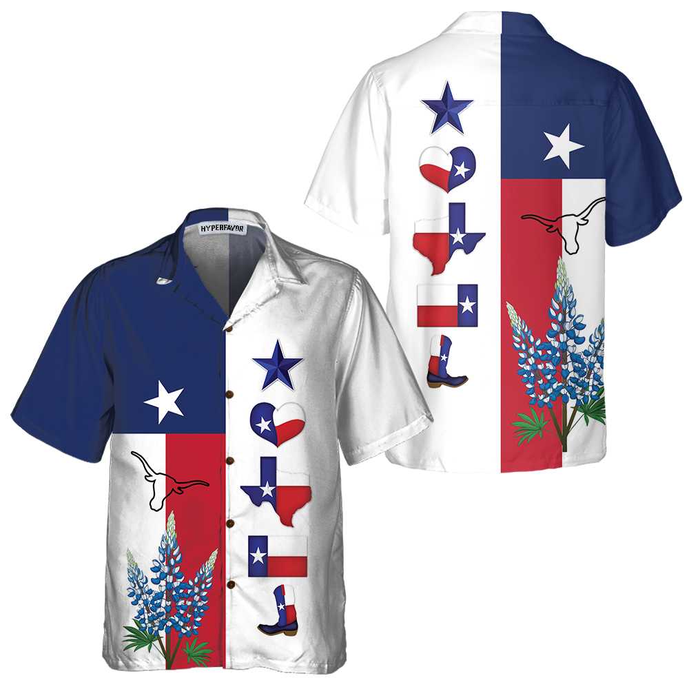 Texas Pride Hawaiian Shirt, Unique Texas Shirt, Gift For Texas Lovers - Hyperfavor