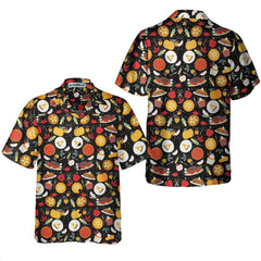 Thanksgiving Autumn Vibe Hawaiian Shirt, Thanksgiving Hawaiian Shirt With Thanksgiving Pattern - Hyperfavor