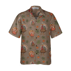 Thanksgiving Day Turkey Casual Thanksgiving Hawaiian Shirt, Funny Turkey Gift For Thanksgiving - Hyperfavor