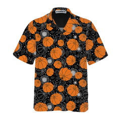 Thanksgiving Pumpkins And Sunflowers Seamless Pattern Hawaiian Shirt, Fall Pumpkin Shirt, Best Gift For Thanksgiving Day - Hyperfavor