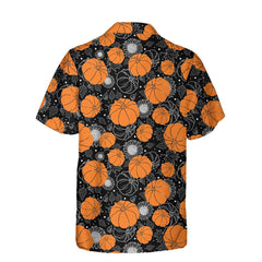 Thanksgiving Pumpkins And Sunflowers Seamless Pattern Hawaiian Shirt, Fall Pumpkin Shirt, Best Gift For Thanksgiving Day - Hyperfavor