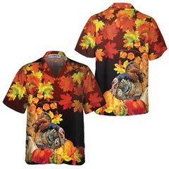 Thanksgiving Turkey Birds With Harvest Hawaiian Shirt, Thanksgiving Gobble Shirt, Funny Gift For Thanksgiving Day - Hyperfavor