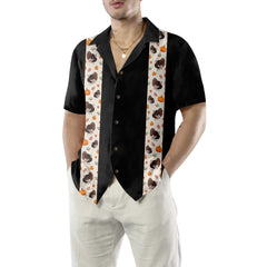 Thanksgiving Turkey Black Thanksgiving Hawaiian Shirt, Unique Turkey Gift For Thanksgiving - Hyperfavor