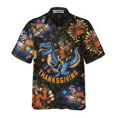 Thanksgiving Turkey Celebrations Turkey Hawaiian Shirt, Funny Thanksgiving Hawaiian Shirt Gift Idea - Hyperfavor