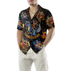 Thanksgiving Turkey Celebrations Turkey Hawaiian Shirt, Funny Thanksgiving Hawaiian Shirt Gift Idea - Hyperfavor