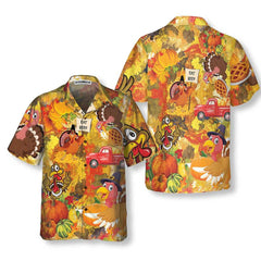 Thanksgiving Turkey Eat Beef Hawaiian Shirt, Funny Gobble Shirt, Gift For Thanksgiving Day - Hyperfavor