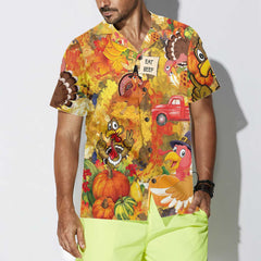 Thanksgiving Turkey Eat Beef Hawaiian Shirt, Funny Gobble Shirt, Gift For Thanksgiving Day - Hyperfavor