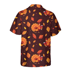 Thanksgiving Turkey With Glass Of Wine Thanksgiving Hawaiian Shirt, Funny Turkey Shirt For Thanksgiving Day - Hyperfavor