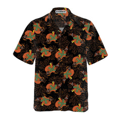 Thanksgiving Turkey With Gun Hawaiian Shirt, Funny Gobble Shirt, Gift For Thanksgiving Day - Hyperfavor