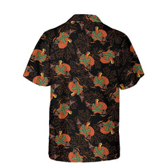 Thanksgiving Turkey With Gun Hawaiian Shirt, Funny Gobble Shirt, Gift For Thanksgiving Day - Hyperfavor