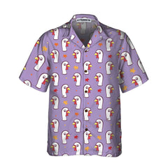 Thanksgiving White Turkey Hawaiian Shirt, Gobble Gobble Shirt, Best Gift For Thanksgiving Day - Hyperfavor