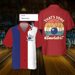 That's Some Bowlsht Bowling Vintage Custom Hawaiian Shirt, Personalized Bowling Shirt, Best Gift For Bowling Players - Hyperfavor
