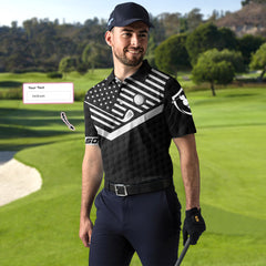 That's What I Do I Play Golf I Drink And I Know Things Custom Polo Shirt - Hyperfavor