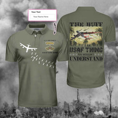 The BUFF It's An USAF Thing You Wouldn't Understand The Big Ugly Fat Fucker Custom Polo Shirt, Veteran Gift Idea - Hyperfavor