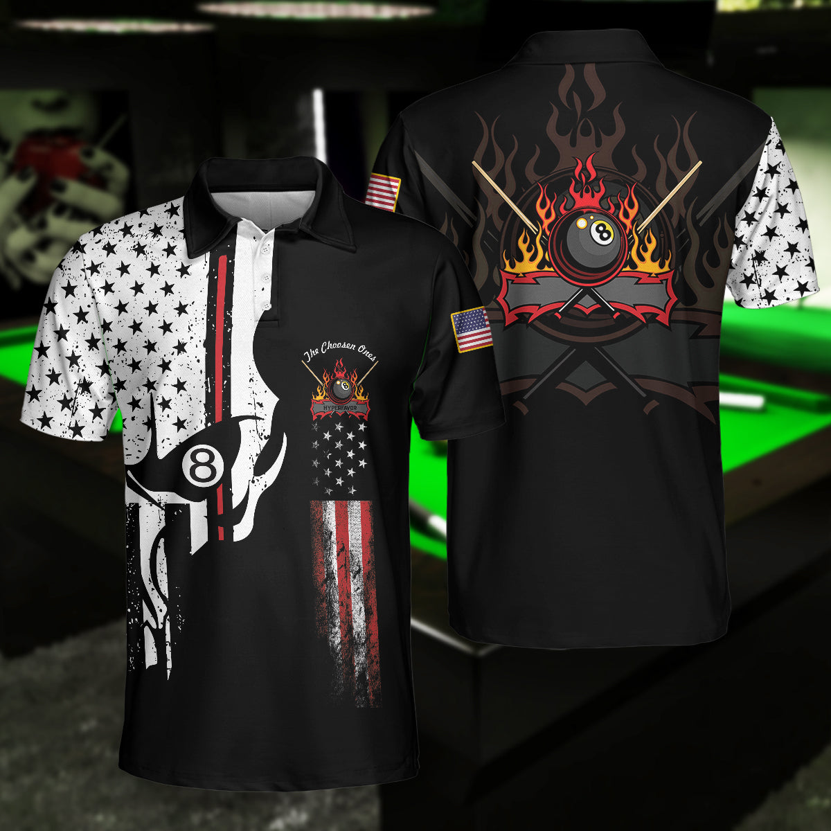 The Chosen Ones Skull Billiards Pool Polo Shirt - Hyperfavor