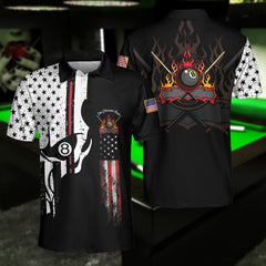 The Chosen Ones Skull Billiards Pool Polo Shirt - Hyperfavor