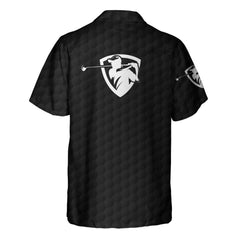 The Golf Skull Black Version Golf Hawaiian Shirt, Black And White Golf Shirt, Gift For Golfers - Hyperfavor