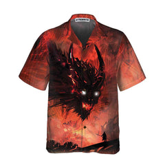 The War Dragon Hawaiian Shirt, Cool Dragon Shirt For Men - Hyperfavor
