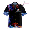 There Is No Crying In Bowling Just Lots Of Swearing Custom Hawaiian Shirt, Unique Flame Bowling Shirt - Hyperfavor