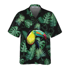 Toucan In The Forest Hawaiian Shirt, Tropical Toucan Shirt For Adults, Cool Toucan Print Shirt - Hyperfavor