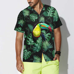 Toucan In The Forest Hawaiian Shirt, Tropical Toucan Shirt For Adults, Cool Toucan Print Shirt - Hyperfavor