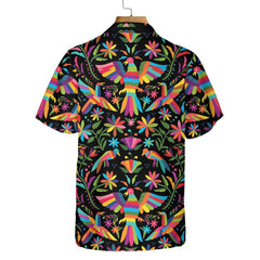 Traditional Embroidery Dia De Los Muertos Hawaiian Shirt, Unique Day Of The Dead Shirt - Hyperfavor