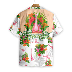 Tropical Workout Yoga Flamingo Namaste EZ20 2708 Hawaiian Shirt - Hyperfavor