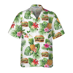 Tropical Burger Aloha Hawaiian Shirt, Funny Hamburger Shirt For Men & Women - Hyperfavor