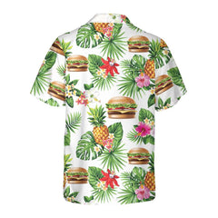 Tropical Burger Aloha Hawaiian Shirt, Funny Hamburger Shirt For Men & Women - Hyperfavor