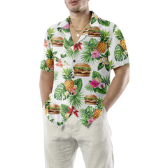 Tropical Burger Aloha Hawaiian Shirt, Funny Hamburger Shirt For Men & Women - Hyperfavor