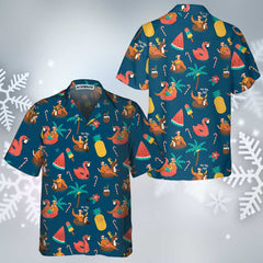 Tropical Hot Christmas Hawaiian Shirt, Funny Christmas Shirt, Gift For Christmas - Hyperfavor