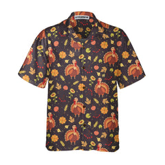 Turkey And Harvest Hawaiian Shirt, Funny Thanksgiving Gobble Shirt, Best Gift For Thanksgiving Day - Hyperfavor