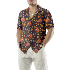 Turkey And Harvest Hawaiian Shirt, Funny Thanksgiving Gobble Shirt, Best Gift For Thanksgiving Day - Hyperfavor