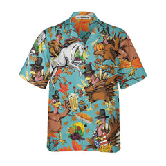 Turkey For Thanksgiving Funny Thanksgiving Hawaiian Shirt, Thanksgiving Gift For Men And Women - Hyperfavor