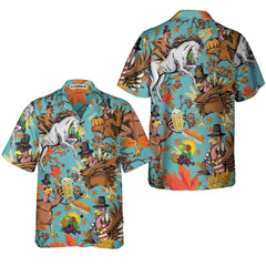Turkey For Thanksgiving Funny Thanksgiving Hawaiian Shirt, Thanksgiving Gift For Men And Women - Hyperfavor