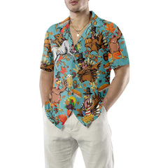 Turkey For Thanksgiving Funny Thanksgiving Hawaiian Shirt, Thanksgiving Gift For Men And Women - Hyperfavor
