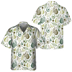 Types Of Avocado Hawaiian Shirt, Funny Avocado Shirt, Short Sleeve Avocado Print Shirt - Hyperfavor