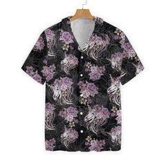 Unicorn Skull Flowers EZ02 1708 Hawaiian Shirt - Hyperfavor