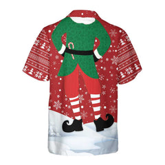 Unique Christmas Elf Costume Design Hawaiian Shirt, Funny Elf Christmas Shirt, Best Xmas Gift Idea - Hyperfavor