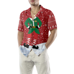 Unique Christmas Elf Costume Design Hawaiian Shirt, Funny Elf Christmas Shirt, Best Xmas Gift Idea - Hyperfavor