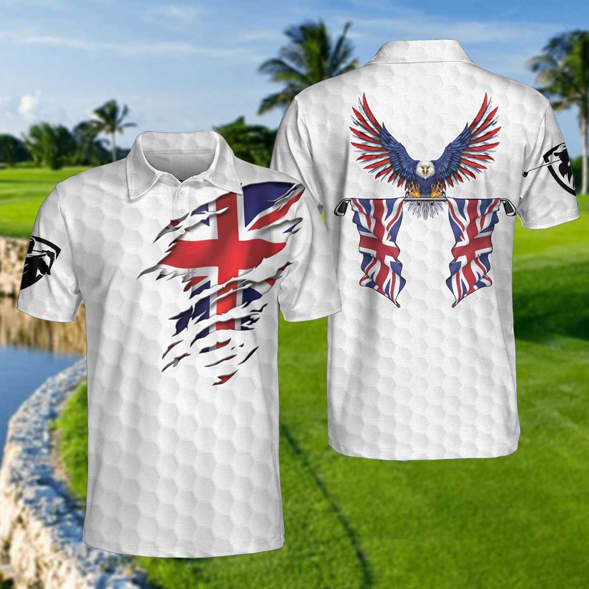 United Kingdom Eagle Flag Polo Shirt - Hyperfavor
