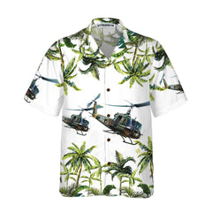United States Army Helicopter Hawaiian Shirt, Helicopter Shirt For Men, Cool Helicopter Gift - Hyperfavor