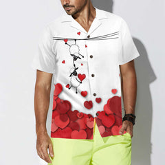 Valentine Sheep With Red Hearts Hawaiian Shirt, Valentine Day Shirt For Couples, Valentine Day Gift Ideas - Hyperfavor