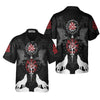 Viking Raven And Wolf Viking Hawaiian Shirt, Wolf Viking Shirt Short Sleeve - Hyperfavor