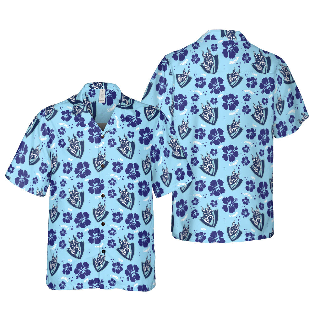 Village Viking Logo Hawaiian Shirt - Hyperfavor