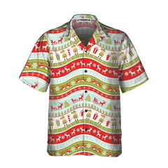 Vintage Christmas Elf Hawaiian Shirt, Funny Christmas Shirt, Best Xmas Gift Idea - Hyperfavor