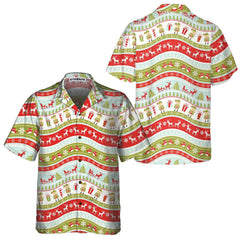 Vintage Christmas Elf Hawaiian Shirt, Funny Christmas Shirt, Best Xmas Gift Idea - Hyperfavor